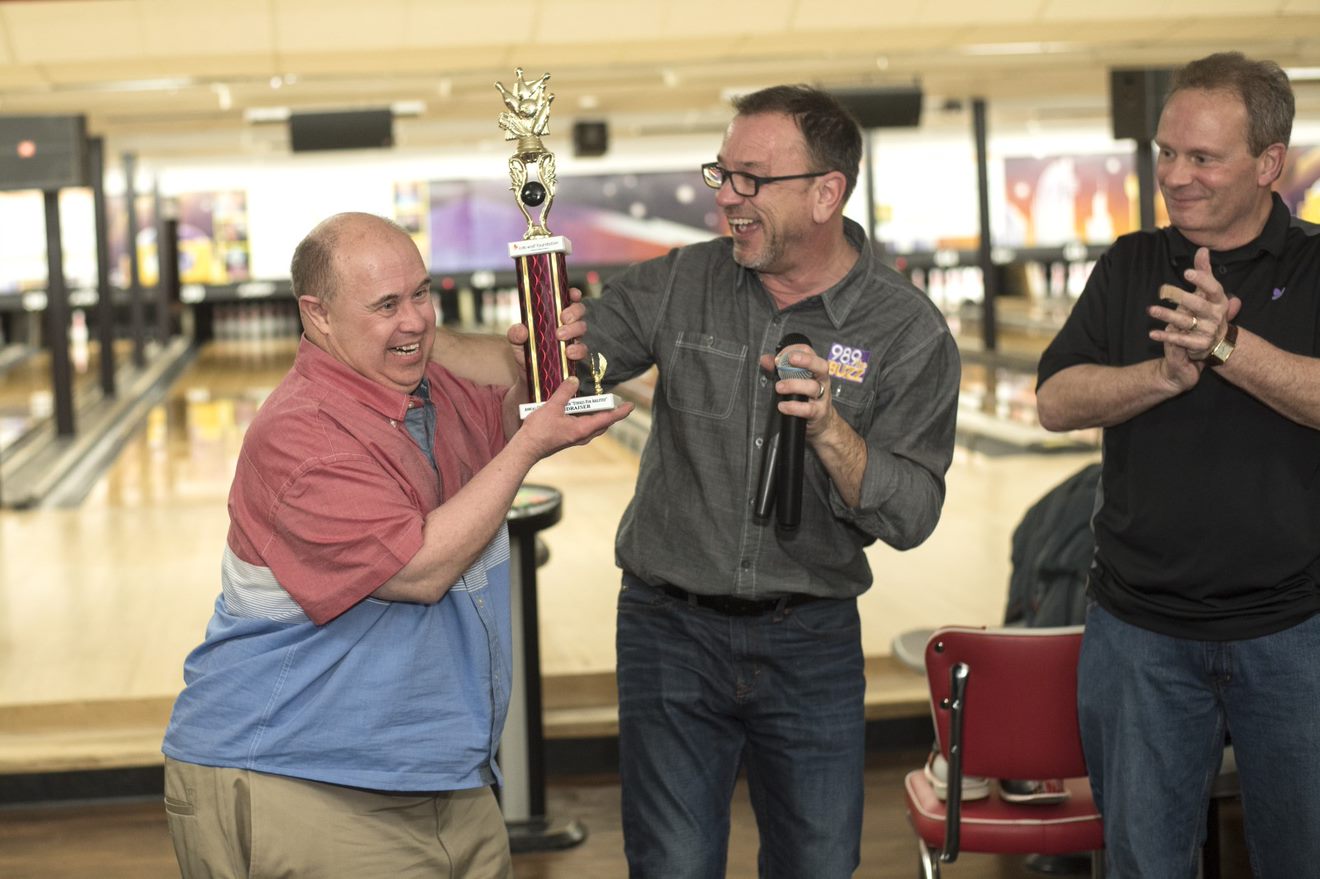 Celebration at the Annual Strickes for Abilities Bowling Party